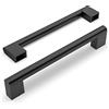 Amerdeco 5 pezzi Maniglie per Mobili da Cucina Nero Maniglie cucina Distanza fori 160 mm armadietti in acciaio inossidabile per mobili da cucina Decorazioni per la casa
