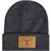 Concept One Yellowstone Dutton Ranch Beanie Hat, Berretto Invernale in Maglia con Polsino, Grigio, Taglia Unica, Grigio, Taglia Unica