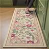 Highdi Tappeto Cucina,Antiscivolo Tappeto Passatoia Cucina, Stile Floreale Americano Tappeto Cucina in Diatomite,Tappeti Runner Tappeto Corridoio per Ingresso Soggiorno Bagno (Floreale,45x70cm)