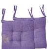 Home Tresor - Coprisedie Cuscini Sedie Cucina Set da 2 | Cuscini Sedia da Giardino, Sala Pranzo 2 Pezzi per Interni ed Esterni Morbida Imbottitura Confortevole 6 Cm. (Lilla)