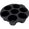 SYNYEY PPWW Teglia per Muffin in Silicone, 7 Tazze, Teglie per Friggitrice ad Aria, Pirottini Muffin Silicone, per Torte, Muffin, Cioccolatini, per Friggitrice ad Aria da 2,6 - 5,8 l