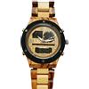 RORIOS Orologio Legno Uomo Analogico Al Quarzo Orologi da Polso con Cinturino in Legno con Cronografo Elegante in Legno Orologio da Uomo