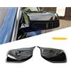 GSRECY Copri Specchietto Laterale in Stile M Nero Lucido per Serie 5 E60 E61 E63 E64 2003 2004 2005 2006 2007