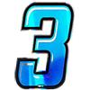 4R Quattroerre.it 13273 Numero Racing 3, Blu
