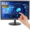 Suprlipy 21.5 Pollici Touch Screen FHD1920x1080 Supporto HDMI VGA AV USB BNC, 10 Punti Touch Capacitivo TFT LED 16:9 Monitor per PC Portatile Xbox PS5 PS4 Switch POS Systems Built-in Speakers