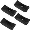 BESPORTBLE Porta Manubri per Palestra Casa, Rastrelliera Pesi Nera, Supporto per Manubri in Pp, 4 Pezzi, 118MM*50MM, Centro Foro Φ10, 12 PCS