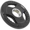 FFitness Disco Peso in Ghisa Gommato Dischi Palestra Bilanciere Olimpico Foro 50mm Piastra Tri-Grip da 2.5 a 20 kg (5, 1 disco)
