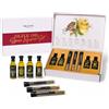 Thoughtfully Gourmet, Set regalo di olio d'oliva, olio extravergine d'oliva di prima qualità spremuto a freddo, con 4 oli d'oliva aromatizzati e 3 miscele di infusi di spezie saporiti, set da 7