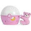 Chicco Next2Stars Luce Notturna per Bambini con Pupazzo - Proiettore Stelle Soffitto per Culla e Lettino Neonati, con Sensore Sonoro, 3 Effetti Luminosi e Musica - 0+ Mesi, Rosa