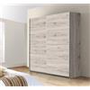 Forte Möbel Set: Armadio+ripiani+cassettiera+fermaporta, in legno, rovere sabbia, grande