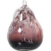 DRW Figura di Una Pera di Cristallo in Rosa e Trasparente 11x17cm, Cristal, estandar