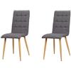 La Silla Española La sedia spagnola Guadix sedia in tessuto, grigio pietra, 43 cm (larghezza) x 56 cm (profondità) x 94 cm (altezza)