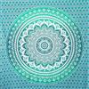 MOMOMUS Telo Mare Grande Mandala Multiuso 210x230 cm, Turchese | Stuoia mare antisabbia: quasi 5 m² tra te e la sabbia, sottile, con tocco e caduta da lenzuolo; non per asciugarsi