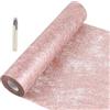 SWAWIS Runner Tavola in Tessuto Non Runner da Tavolo 30cmx20M Oro Rosa Runner Tavola Moderno per Decorazioni Natalizie, DIY, Confezioni, Feste, Matrimoni, Compleanni