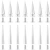 GORGECRAFT 30 Set di Borchie A Punta da 28 e 54mm Cono Argentato Punk Punte Rotonde Rivetti Grandi Borchie A Vite Cono A Vite Punte Lunghe in Metallo per Artigianato Abbigliamento Giacche Scarpe