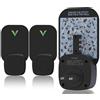 VEYOFLY Trappola Insetti Volanti per Interni - Trappole Elettriche: Cattura Mosche della Frutta, Zanzare, Moscerini, Tarme e Altri Insetti con Luce UV e Carta Adesiva - (Dispositivo Nero 2-PK)