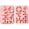 UR URLIFEHALL 2 stampi in silicone a forma di sedia da scrivania per cioccolatini per cuocere alimenti, pane, torte, caramelle, budini, burro, biscotti