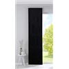 Gardinenbox: tenda a pannello Milano in velluto, opaca, asta di contrappeso, colore nero, altezza x larghezza 245x60 cm