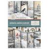 ITD Collection - Carta di riso Decopatch - Carta per decoupage - Carta per tovaglioli - A4 29,7 x 21 cm - Botanical Garden in inverno - RP-081