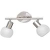 RL LIVE YOUR LIGHT Reality Leuchten R80172007 Spot Metallo E14, 28 W, Nickel Matt/Chrom, 11 x 27.5 x 20 cm