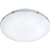 Trio Leuchten Trio 659411806 Apart Plafoniera LED, 1x18 Watt, Cromo/Bianco, 35 cm