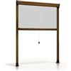 San Marco Zanzariera a rullo per finestra di casa con frizione in kit riducibile, Colore Moro per misure finestre 100 x 170 cm