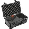 PELI 1535 Air Trolley Leggero Protettivo Per Attrezzatura Fotografica, Impermeabile E Resistente Alla Polvere, 27L Di Capacità, Fabbricato In USA, Con Sistema Di Divisori Trekpak, Colore: Nero