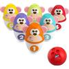 Chicco Monkey Strike Birilli Bowling Bambini - Set da Bowling con 6 Birilli Separabili, Impilabili in 12 Pezzi, Palla Leggera Inclusa - Giochi e Regali per Bambini 18 Mesi - 8 Anni