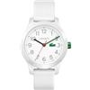 Lacoste Orologio Analogico al Quarzo da Bambini Collezione LACOSTE.12.12 KIDS con Cinturino in Silicone Bianco - 2030003
