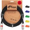 TIGER Mic4-06 - Cavo Con Connettore Xlr Su Xlr In Argento, 6 m