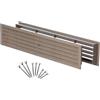 Steinberg14 1pz, Griglie di Ventilazione per Porte 450 x 92 mm - Beige Griglie di Aerazione per Porte Interna - Griglie di Scarico Dell'aria in Plastica Bifacciali con Viti, di Steinberg14