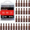 BAKESHU T20 bit x 30 pezzi, Torx Bit T20 1/4 attacco esagonale (lunghezza 25 mm)