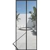 HOOMEE Zanzariera per Porta, 110x220 CM Tenda Magnetica per Porte Finestre e Patio, Magneti Potenti per una Perfetta Chiusura Automatica, Installazione Facile senza Foratura (Nero)