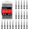 BAKESHU T20 bit x 20 pezzi, Torx Bit T20 1/4 attacco esagonale (lunghezza 50 mm)