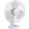 Melchioni Family | Ventilatore da Tavolo con 3 Velocità, Ventola a 3 Pale Diametro 40 cm, Funzione di Oscillazione, Colore Bianco