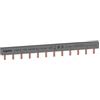 Legrand 404946E Pettine di alimentazione, distributore, bipolare a 12 moduli, 6 dispositivi, 1 fase, P+N