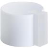 EVI Herrajes | Fermaporta bianco adesivo | Ø24 x 20 mm | Acciaio inossidabile con gomma protettiva | per interni ed esterni | Protezione per porta | 04019324BBL