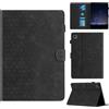 Rosbtib Custodia per Lenovo Tab M10 FHD Plus 2020/Tab K10 2021 10.3 TB-X606F/X606X/X606V/X6C6F/X6C6X con supporto con slot per schede, custodia in ecopelle con motivo a trama esagonale, Nero