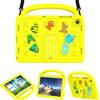 EspZanthic Cover Custodia per iPad 9a/8a/7a Generazione 10,2 2021/2020/2019 / iPad Pro 10.5/ iPad Air 3 Antiurto EVA Case con Maniglia/Supporto/Tracolla, Giallo