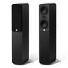 Q ACOUSTICS Coppia di altoparlanti da pavimento 5040 nero satinato, driver medio/bassi da 12,7 cm, tweeter da 1, altoparlanti TV per sistema audio surround, altoparlanti per giradischi in vinile
