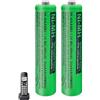 Milklily BK-40AAABU Batterie Ricaricabili AAA 400mah 1,2v per Cordless Gigaset, NI-MH Pile Ricaricabili AAA per Panosonic Telefoni Cordless - confezione da 2