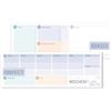 Häfft® planner pad settimanale landscape senza data fissa Office Life 50 fogli - agenda per appuntamenti senza data con lista di cose da fare, obiettivi e altro - sostenibile e rispettosa del clima