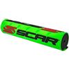 SCAR Paracolpi Coprimanubrio moto cross Protezione Manubrio con traversino - Verde fluorescente