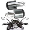 KEEPDSGN Tappi manubrio moto 7/8 22mm-24mm, tappi manubrio moto in alluminio compatibili con SV650 Bandit GSF 250 GS500F GSXR125 GSXR600 GSXR750 GSXR1000.