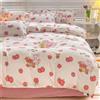 Odot Set Copripiumino 4 Pezzi, Set di Biancheria da Letto con Copripiumini, Lenzuola sopra e Federe, Set Biancheria da Letto Singolo Matrimoniale King (200x230cm,Coniglio dei Cartoni Animati)