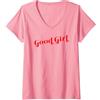 Good Girl Whimsical Design Studio Donna BUONA RAGAZZA Maglietta con Collo a V