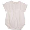 Gocco Ranita con Tiras de Encaje Vestito, Bianco, 6-9 Mesi Unisex-Bimbi