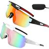 Foreverup Occhiali rapidi Rave, 2 pezzi, occhiali da sole sportivi, polarizzati da ciclismo da uomo e da donna, protezione UV400, occhiali da ciclismo per pesca, sport all'aria aperta, ciclismo,
