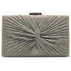Michelle Moon - Pochette Donna Elegante Oro Rosa per Matrimoni, Feste, Eventi | Clutch Donna Cerimonia Tracolla con Strass, Ideale Borsa Elegante Donna Cerimonia; Borsa a Mano Donna con Manico