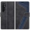 MOBESV Custodia per Xiaomi Mi Note 10 Lite, Cover a Libro Magnetica Custodia in Pelle per Xiaomi Mi Note 10 Lite, Elegante Nero